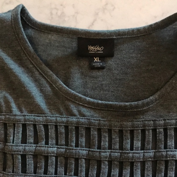 Mossimo Supply Company Gray Tank Top with Detail - Size XL - Picture 2 of 2